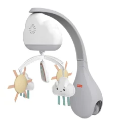 Fisher-Price Preescolar* Movil Lluvia De Arcoiris Para Cuna, Juguete Para Cuna Con Sonidos Relajantes Y Luces Para Bebe Recien Nacido