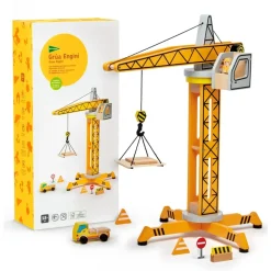 El Corte Inglés Preescolar*Grua Madera Sostenible Con Accesorios Engini El Corte Ingles