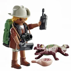 Playmobil Muñecos Articulados*Investigador Con Caiman Special Plus