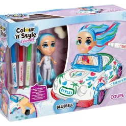 Goliath Games Juegos Educativos*Juego Creativo Colorea, Disena Y Personaliza Muneca Y Coche Colour 'N' Style Coupe
