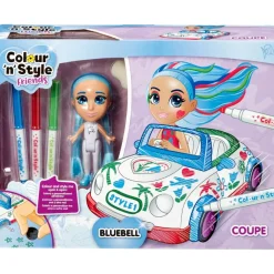 Goliath Games Juegos Educativos*Juego Creativo Colorea, Disena Y Personaliza Muneca Y Coche Colour 'N' Style Coupe