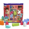 Mega Bloks Preescolar*Juego De Bloques Construccion De 60 Piezas Bolsa Ecologica Rosa Juguetes Bebes