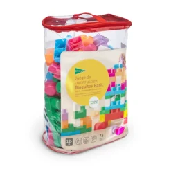 El Corte Inglés Preescolar*Juego De Construccion Bloquitos Basic 78 Piezas El Corte Ingles