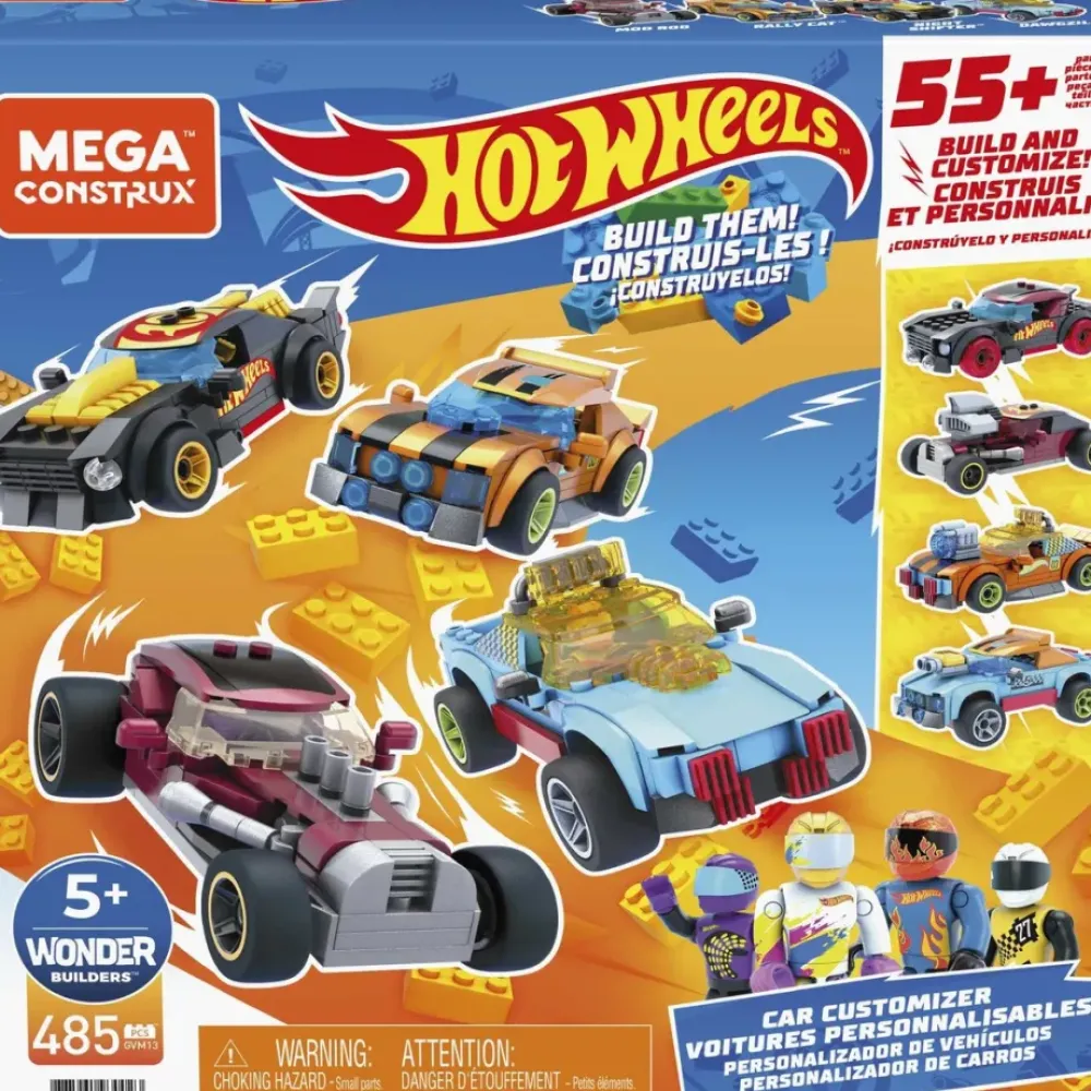 Hot Wheels Puzzles Y Construcciones*Juego De Construccion Mega Construx Personaliza Tu Coche