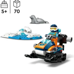 LEGO Puzzles Y Construcciones*Juego De Contruccion Exploradores Del Artico: Motonieve Moto De Nieve City