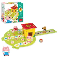 Goula Preescolar*Juego De Mesa Los 3 Cerditos Juguete De Madera