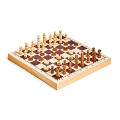 El Corte Inglés Juegos De Mesa*Juegos Estrategia De Madera Sostenible 3 En 1 Ajedrez, Damas Y Backgammon Con Tablero Plegable El Corte Ingles