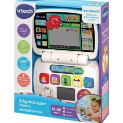 VTech Preescolar*Juguete Baby Ordenador Primeros Descubrimientos, Portatil Infantil Educativo Baby