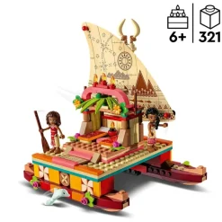 LEGO Puzzles Y Construcciones*Juguete De Construccion Barco Aventurero De Vaiana Y Sina Disney Princesas