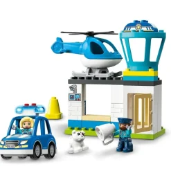LEGO Puzzles Y Construcciones*Juguete De Construccion Comisaria De Policia Y Helicoptero Con Luces Y Sonido Duplo