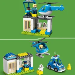 LEGO Puzzles Y Construcciones*Juguete De Construccion Comisaria De Policia Y Helicoptero Con Luces Y Sonido Duplo