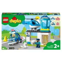 LEGO Puzzles Y Construcciones*Juguete De Construccion Comisaria De Policia Y Helicoptero Con Luces Y Sonido Duplo