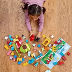 LEGO Puzzles Y Construcciones*Juguete De Construccion Creativo Caja De Ladrillos Deluxe Con Coche Y Accesorios Duplo
