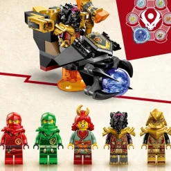 LEGO Puzzles Y Construcciones*Juguete De Construccion Dragon De Lava Transformable De Heatwave Dragons Rising Ninjago