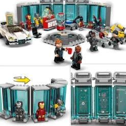 LEGO Puzzles Y Construcciones*Juguete De Construccion De Los Vengadores Trajes Y Armeria De Iron Man Marvel