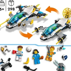 LEGO Puzzles Y Construcciones*Juguete De Construccion Digital Misiones De Exploracion Espacial De Marte Con Ladrillos Interactivos City Missions