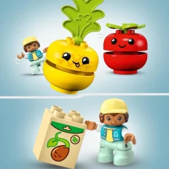 LEGO Puzzles Y Construcciones*Juguete De Construccion Educativo Tractor De Frutas Y Verduras Para Aprender Los Colores Duplo