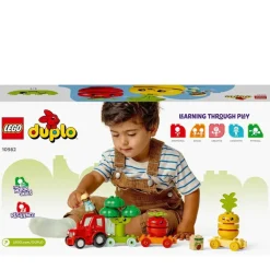 LEGO Puzzles Y Construcciones*Juguete De Construccion Educativo Tractor De Frutas Y Verduras Para Aprender Los Colores Duplo