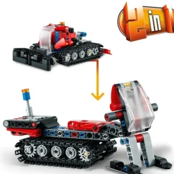 LEGO Puzzles Y Construcciones*Juguete De Construccion 2En1 Maquina Pisanieves Y Moto Technic