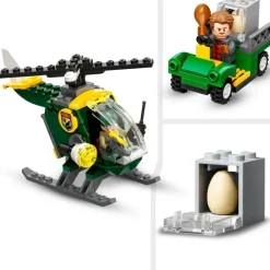 LEGO Puzzles Y Construcciones*Juguete De Construccion Fuga Del Dinosaurio T. Rex Con Helicoptero Jurassic World