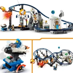LEGO Puzzles Y Construcciones*Juguete De Construccion Montana Rusa Espacial Parque De Atracciones Space Roller Coaster Creator 3 En 1