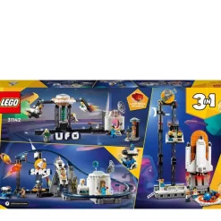 LEGO Puzzles Y Construcciones*Juguete De Construccion Montana Rusa Espacial Parque De Atracciones Space Roller Coaster Creator 3 En 1
