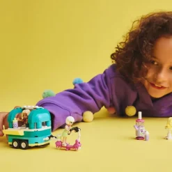 LEGO Puzzles Y Construcciones*Juguete De Construccion Moto Y Puesto Movil De Te De Burbujas Friends