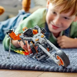 LEGO Puzzles Y Construcciones*Juguete De Construccion Meca Y Moto Del Motorista Fantasma Superheroe Marvel