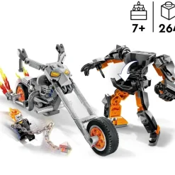 LEGO Puzzles Y Construcciones*Juguete De Construccion Meca Y Moto Del Motorista Fantasma Superheroe Marvel