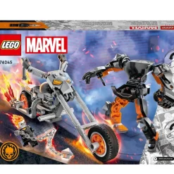 LEGO Puzzles Y Construcciones*Juguete De Construccion Meca Y Moto Del Motorista Fantasma Superheroe Marvel