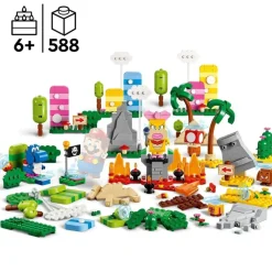 LEGO Puzzles Y Construcciones*Juguete De Construccion Set De Creacion: Caja De Herramientas Creativas Pack Inicial Y Sets De Expansion Super Mario