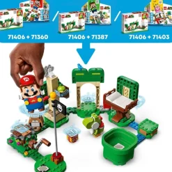 LEGO Puzzles Y Construcciones*Juguete De Construccion Set De Expansion: Casa-Regalo De Yoshi Para Pack Inicial Super Mario