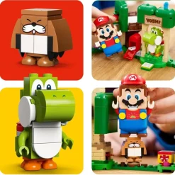LEGO Puzzles Y Construcciones*Juguete De Construccion Set De Expansion: Casa-Regalo De Yoshi Para Pack Inicial Super Mario