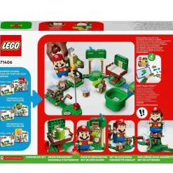 LEGO Puzzles Y Construcciones*Juguete De Construccion Set De Expansion: Casa-Regalo De Yoshi Para Pack Inicial Super Mario