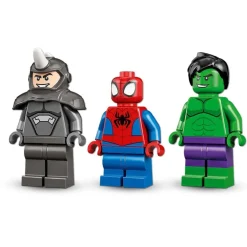 LEGO Puzzles Y Construcciones*Juguete De Construccion Spidey Y Su Super Equipo Camiones De Combate De Hulk Y Rino Marvel