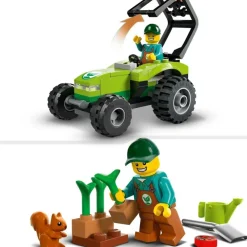 LEGO Puzzles Y Construcciones*Juguete De Construccion Tractor Forestal Con Remolque Y Mini Figura De Jardinero City