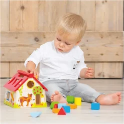Goula Preescolar*Juguete De Madera Granja Formas Geometricas