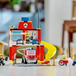 LEGO Puzzles Y Construcciones*Juguete Educativo De Construccion Parque De Bomberos Y Camion De Bomberos City