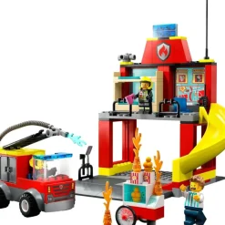 LEGO Puzzles Y Construcciones*Juguete Educativo De Construccion Parque De Bomberos Y Camion De Bomberos City