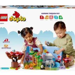 LEGO Puzzles Y Construcciones*Juguete Educativo Fauna Salvaje De Asia Figuras De Animales Con Sonido Duplo