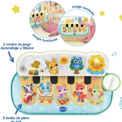 VTech Preescolar*Juguete Educativo Piano Bebe Pataditas Musicales Baby