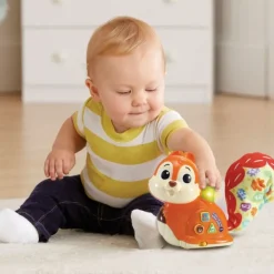VTech Preescolar*Juguete Para Bebes Ardilla Infantil Pilla Pilla Camina Y Canta, Animal Interactivo Para Aprender A Gatear Baby