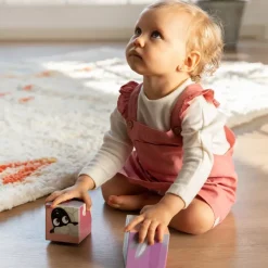 Goula Preescolar*Juguete Puzzle Cubico De 4 Cubos Ilustrados Con Animales De La Granja Cubic