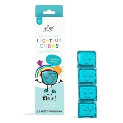 Glo Pals Preescolar*Juguete Sensorial 4 Cubos De Luz Azules Joykids