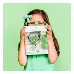 Glo Pals Preescolar*Juguete Sensorial 1 Personaje + 2 Cubos De Luz Verdes Joykids