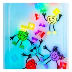Glo Pals Preescolar*Juguete Sensorial 1 Personaje + 2 Cubos De Luz Verdes Joykids