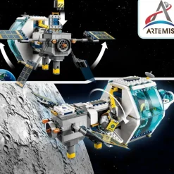 LEGO Puzzles Y Construcciones*Juguetes Inspirados En Nasa Estacion Espacial Lunar Con Mini Figuras De Astronautas City Space