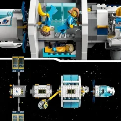 LEGO Puzzles Y Construcciones*Juguetes Inspirados En Nasa Estacion Espacial Lunar Con Mini Figuras De Astronautas City Space