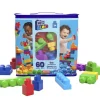 Mega Bloks Puzzles Y Construcciones*Juguetes Para Bebes Bolsa Clasica Con 60 Bloques De Construccion