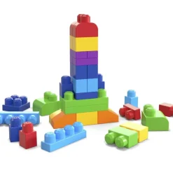 Mega Bloks Puzzles Y Construcciones*Juguetes Para Bebes Bolsa Clasica Con 60 Bloques De Construccion